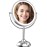 VESAUR Upgraded 11 Large 17 Tall Lighted Makeup Mirror Silver, 1X/10X Dual-Sided Magnifying with 15X Suction Mirror, 3 Color Adjustable Lights, 360 Swivel Dual Power Vanity Mirror, Gift Box