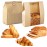 Large Paper Bread Bags for Homemade Sourdough-Bread Packaging Bag for Gifting, Label Seal Sticker Included Pack of 20(11.8x8.2x3.5 inch)