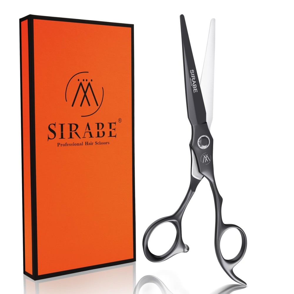 Sirabe HIGH-END Professional Hair Cutting Scissors Shears - Ultra Sharp Blades for Precise Cutting - Barber Shears Haircut Scissors 440C Stainless Steel for Salon Hairstyling & Home Hairdressing