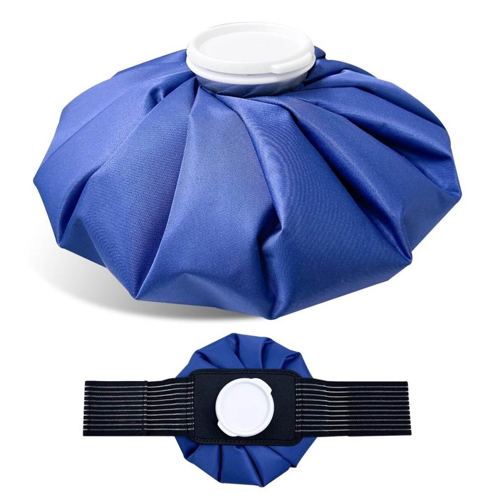 XIAEQOH 11 Large Ice Bag Pack with Wrap for Injuries, Upgrade Reusable Ice Packs, Effective Hot/Cold Therapy for Migraine, Shoulder, Neck, Knee Pain, No-Leak & Waterproof, Blue