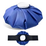 XIAEQOH 11 Large Ice Bag Pack with Wrap for Injuries, Upgrade Reusable Ice Packs, Effective Hot/Cold Therapy for Migraine, Shoulder, Neck, Knee Pain, No-Leak & Waterproof, Blue