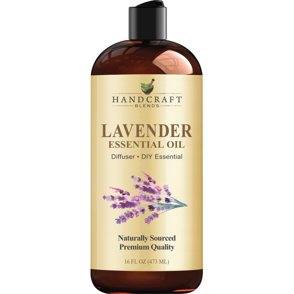 Handcraft Blends Lavender Essential Oil - Huge 16 Fl Oz - for Candle Making, Soap Making, Diffusers, and Aromatherapy