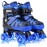 NEMONE Roller Skates for Boys Kids Ages 4-6 5-8 6-12 8-12 with 4 Sizes Adjustable Light up Wheels, Todder Beginner Rollerskates Indoor Outdoor Sports Blue S