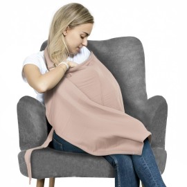 San Francisco Baby Nursing Cover - Breathable Breastfeeding Cover for Nursing, 360 Nursing Cover Up for Breastfeeding, Privacy Nursing Covers, Nursing Blanket for Breastfeeding - White Alyssum