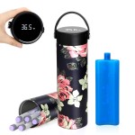 YOUSHARES Insulin Cooler Travel Case - 48H Verified Cooling with Temperature Display, TSA Approved Diabetic Medication Pen Vials Refrigerator with / Digital Temp Display, Portable for 1-7 Pens