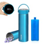 YOUSHARES Insulin Cooler Travel Case - 48H Verified Cooling with Temperature Display, TSA Approved Diabetic Medication Pen Vials Refrigerator with / Digital Temp Display, Portable for 1-7 Pens