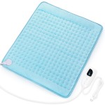 Deepsoon Heating Pad,Electric Heating Pads for Back,Neck,Abdomen,Moist Heating Pad for Shoulder,Knee,Arms,Legs,Dry/Moist Heat & Auto Shut Off,Christmas Gifts for Men and Women,Light Blue,24x20 Inch