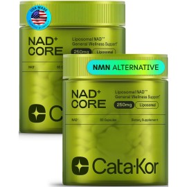 Cata-Kor NMN Supplement Alternative - Liposomal NAD+ Supplement - Third-Party Tested - NAD CORE - 60-Day Supply - 120 Capsules