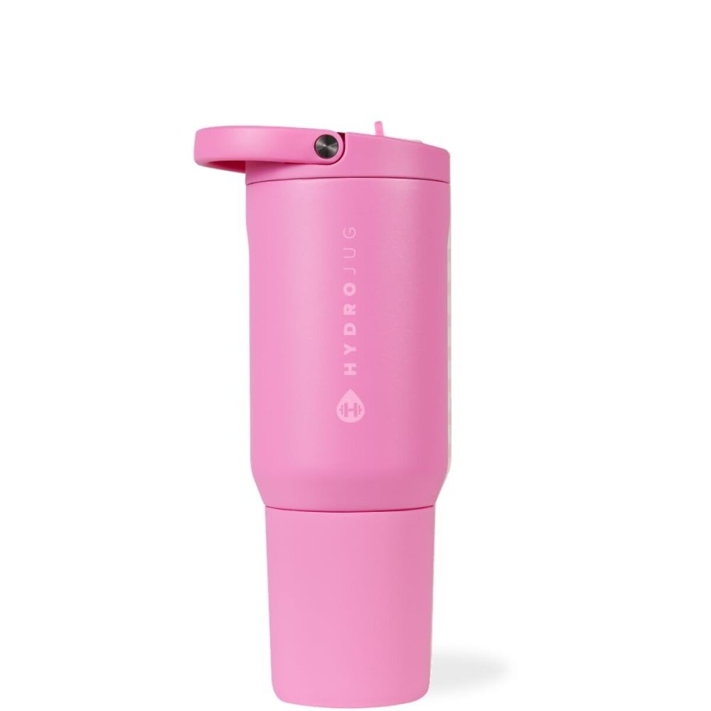 HydroJug Sport - Stainless Steel Tumbler with Straw, Vacuum Insulated, 20oz Leakproof Water Bottle, Ergonomic Design, Reusable, Dishwasher Safe, Rubber Base, Durable for Gym or Outdoors, Taffy