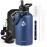 RAYMYLO Insulated Water Bottle 64 oz, Triple Wall Vacuum Stainless Steel (Cold for 48 Hrs), Leak Proof & Non-BPA, Half Gallon Water Flask Jug with Paracord Handle & Straw Spout Lids, Navy Blue