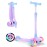 BELEEV Scooter for Kids Ages 3-12,3 Wheel Scooter for Toddler Girls Boys, Light-Up Wheels,5 Adjustable Height,Lean to Steer,Extra-Wide Deck, Three Wheel Kick Scooter for Children (Blue Purple)