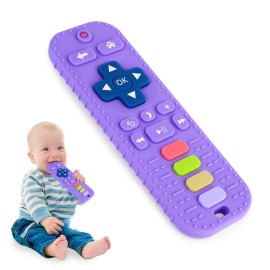 Hooku Silicone Teethers for Babies 0-6 Months, Teething Toys for Babies 6-12 Months, Baby Remote Control Toy, Infant Toys 0-3 Months, Sensory Chew Toys, Toddler Newborn Baby Girl Boy Gifts