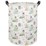HIYAGON Kids Baby Laundry Basket Boys Baby Laundry Hamper Dirty Clothes Organizer Toy Storage Bin Nursery Hamper for Bedroom Room Decor(Farm)