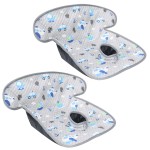 INFANZIA Dry Seat,Car Seat Protector Waterproof Carseat Liner Potty Training Toddlers, Baby and Infants, Piddle Pad for Carseats Strollers (Gray Plane Car, 2 Packs