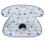 INFANZIA Dry Seat,Car Seat Protector Waterproof Carseat Liner Potty Training Toddlers, Baby and Infants, Piddle Pad for Carseats Strollers (Gray Plane Car, 1 Pack)