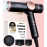 ELLA BELLA Professional Ionic Hair Dryer with Diffuser  Dual Voltage Negative Ion Blow Dryer  Suitable All Hair Types  Intelligent Heat Control & Rapid Drying Speeds  Lightweight Design Low Noise