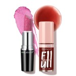 Anglicolor 2PC Lip Oil and Metallic Glitter Pink Lipstick,Natural Lip Plumper,Fruit Flavoured Lip Oil,For Dry Lip\'s Moisturizing Hydrating,Vegan & Cruelty-free (13 Artemis+15)