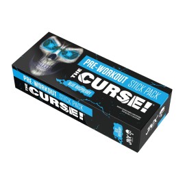JNX SPORTS The Curse! Pre Workout Powder for Men & Women, Caffeine, Beta-Alanine, Creatine, L-Citrulline, 5 Servings, Blue Raspberry Flavor - Boost Energy, Strength & Focus