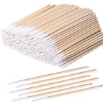 1200PCS Precision Pointed Tips Cotton Swab, 4 inch Microblading Cotton Swabs with Wooden Sticks, Cotton Sticks Applicator for Nail Polish Cleaning, Correcting Makeup Mistakes, Eyebrow, Tattoo,Beauty