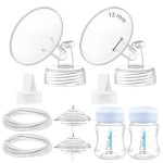 Maymom Pump Parts Compatible with Spectra S2 S1, 13mm Flange Valve Tube Bottle Backflow Protector, Not Original Spectra S2 Replacement Pump Parts Duckbill Valve Bottle