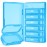 PULIV Weekly Pill Organizer with Large Capacity, Dual Protection Pill Box 7 Day, Arthritis Friendly Pill Case Easy to Open, Medicine Organizer for Vitamins, Medications, Fish Oils, Supplements (Blue)