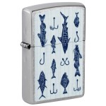 Zippo Off The Hook Design Street Chrome Pocket Lighter