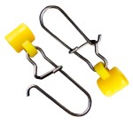25 PCS Fishing Line Sinker Slides Duo Lock Snaps High Strength Stainless Steel Sinker Slider Swivel Snap Kit Fishing Tackle (Yellow, 25 Pieces)