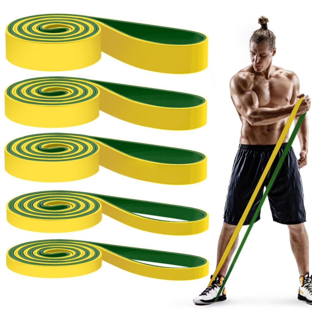 Pull Up Bands, Resistance Bands, Pull Up Assistance Bands Set for Men & Women, Exercise Workout Bands for Working Out, Body Stretching, Physical Therapy, Muscle Training - Yellow