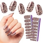 Color Street Leopard Coat Shimmer Design Nail Strips