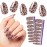 Color Street Leopard Coat Shimmer Design Nail Strips