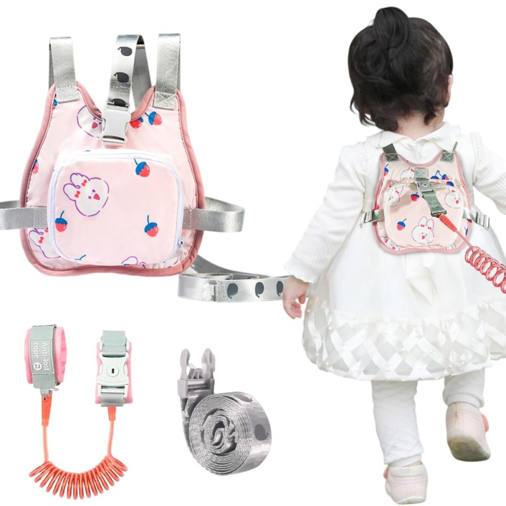Toddler Backpacks Leash with Anit-Lost Wrist Link,Toddler Harness with Leash,Wrist Leash for Kids, Toddlers, Baby Ages 1-4