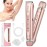 2 in 1 Women Electric Shaver Dual Head Bikini Trimmer for Women IPX7 Waterproof Wet & Dry Use Body Hair Trimmer and Facial Hair Remover for Bikini Underarm Leg Arm Body Face