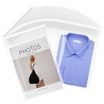 LEOSINDA Clear 100 Pcs Cellophane Bags 9.5 x 11.5 Self Seal Cello Cellophane Bags Adhensive Plastic Bag for Fits A4,Clothing, Decorative Wrappers, Party Favors, Artwork and Small Business Package