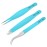 Surgical Tweezers for Ingrown Hair - Precision Sharp Needle Nose Pointed Tweezers for Splinters, Ticks & Glass Removal - Best for Eyebrow Hair, Facial Hair Removal (Triple Teel)