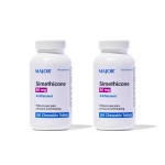 MAJOR Simethicone Gas Relief 80 mg - Anti Flatulence, Bloating and Gas Pressure Aid - 100 Chewable Tablets (2 Pack)