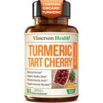 Turmeric Curcumin Supplement with 10:1 Tart Cherry Extract & Celery Seed Extract - Natural Uric Acid Balance, Joint Health & Sleep Aid - Turmeric Curcumin with Black Pepper. 180 Tart Cherry Capsules