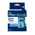 Flents Protechs Foam Ear Plugs for Sleeping, Snoring, Traveling, Concerts, Construction & Studying, Ultra Soft & Comfortable, Blue, 10 Pairs, NRR 32 Hearing Protection for Loud Noise