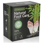 200 Packs Bamboo Foot Pads, Natural Cleansing, Promoting Sleeping, Suitable for Daily Relaxation Foot Paches | Included 200 Adhesive Sheets and 200 Foot Pads