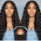 NVL Lace Front Wigs Human Pre Plucked with Baby Hair 200 Density 13x4 HD Transparent Straight Lace Front Wigs for Women Human Hair Glueless (Natural black, 22 Inch)