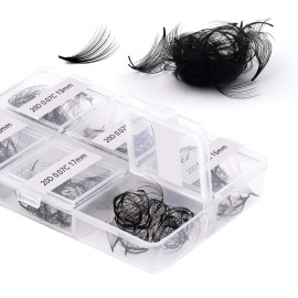 FADLASH Premade Fans Eyelash Extensions 300pcs 20D Premade Lash Fans C Curl Pre Made Fans Lash Extensions Volume Eyelash Extensions Premade Eyelash Fans Loose Fans (20D-0.07C-13-18mm)