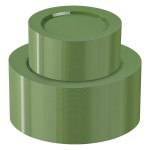 I00000 102 Pcs Green Plastic Plates, Green Disposable Plates Include 51 Dinner Plate 10 and 51 Dessert Plate 7 Perfect for Birthday, Party & Wedding