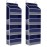 SpaceHacks 2 Pack Over The Door Organizer, Hanging Storage Organizer with Clear Window, 40lb Ultra Sturdy Large Capacity Room Organizer for Pantry Laundry Bathroom Nursery Closet (Blue)