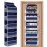 SpaceHacks 1 Pack Over The Door Organizer, Hanging Storage Organizer with Clear Window, 40lb Ultra Sturdy Large Capacity Room Organizer for Pantry Laundry Bathroom Nursery Closet (Blue)