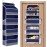 SpaceHacks 1 Pack Over The Door Organizer, Hanging Storage Organizer with Clear Window, 40lb Ultra Sturdy Large Capacity Room Organizer for Pantry Laundry Bathroom Nursery Closet (Blue)
