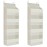 SpaceHacks 2 Pack Over The Door Organizer, Hanging Storage Organizer with Clear Window, 40lb Ultra Sturdy Large Capacity Room Organizer for Pantry Laundry Bathroom Nursery Closet (Beige)