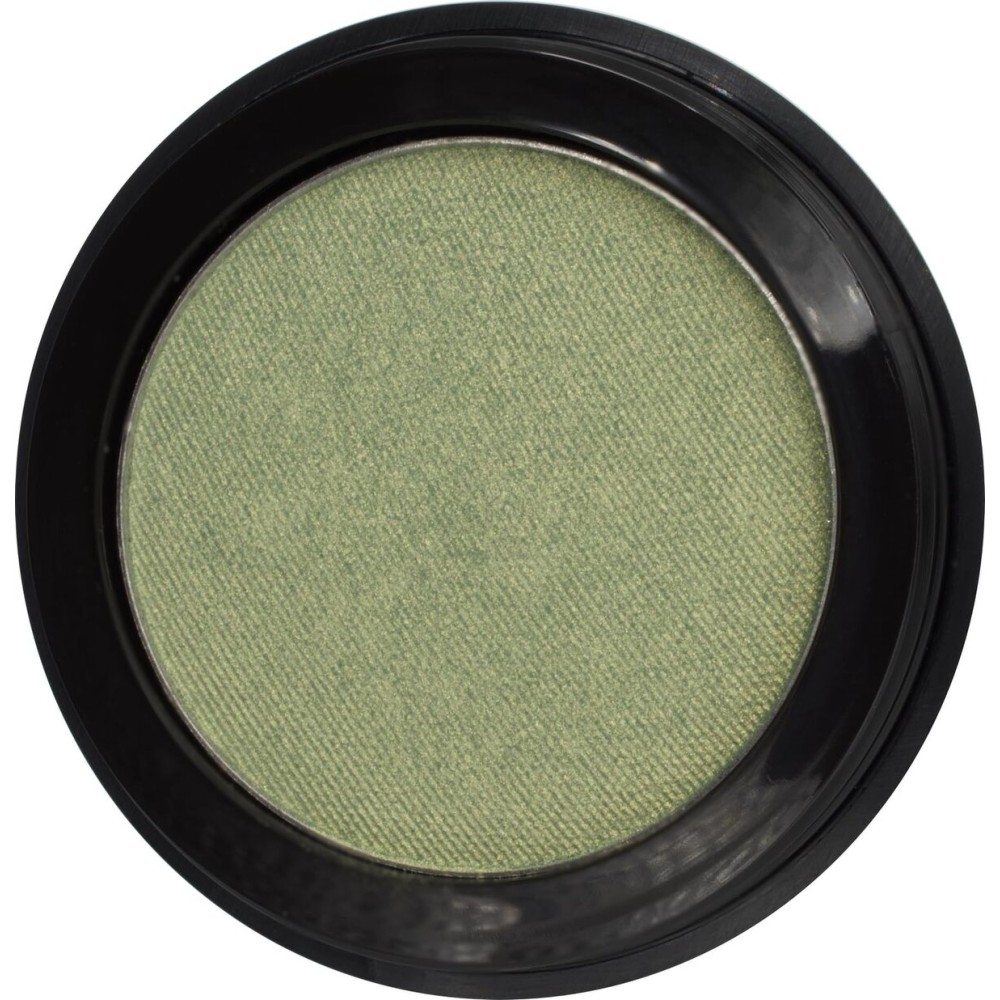 Pure Ziva Icy Mint Shimmering Olive Green Gold Pressed Powder Single Vegan Eyeshadow; Talc, Paraben & Cruelty Free