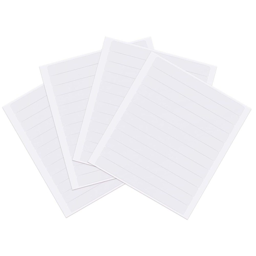 GOO GOO Single Sided Wide Hair Extension Tape, 48 Pieces, 0.8 x 8cm, Easy to Apply & Remove, Adhesive Replacement Tabs