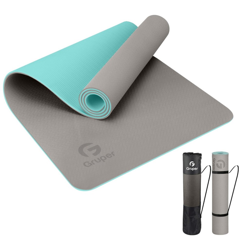 Yoga Mat Non Slip, Eco Friendly Fitness Exercise Mat with Carrying Strap,Pro Yoga Mats for Women,Workout Mats for Home, Pilates and Floor Exercises (Carbon Gray, 0.31 * 24 * 72 Inches)