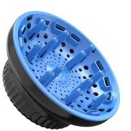 Universal Portable Blow Dryer Diffuser for Curly and Natural Wavy Hair, Hair Dryer Diffuser for Curly and Natural Wavy Hair (Black&Blue)