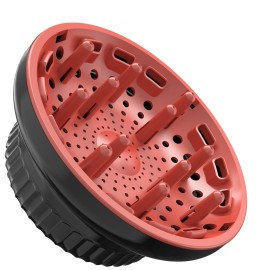 Universal Portable Blow Dryer Diffuser for Curly and Natural Wavy Hair, Hair Dryer Diffuser for Curly and Natural Wavy Hair (Black&Red)